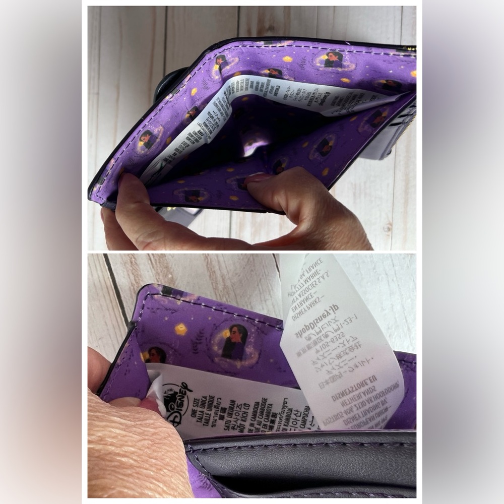 Loungefly Disney Parks Purple Starry Wallet - Picture 9 of 11